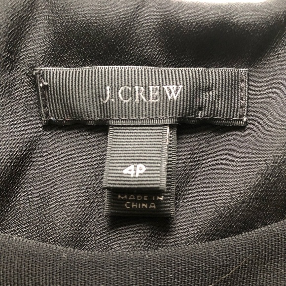 J. Crew Camille Mini Sleeveless Dress in Black Size 4P - Picture 7 of 11